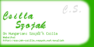 csilla szojak business card